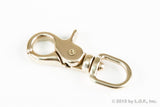 1 Round Eye Trigger Quick Snap Silver 1/2 Inch Hook Leash Purse Key Ring Belt