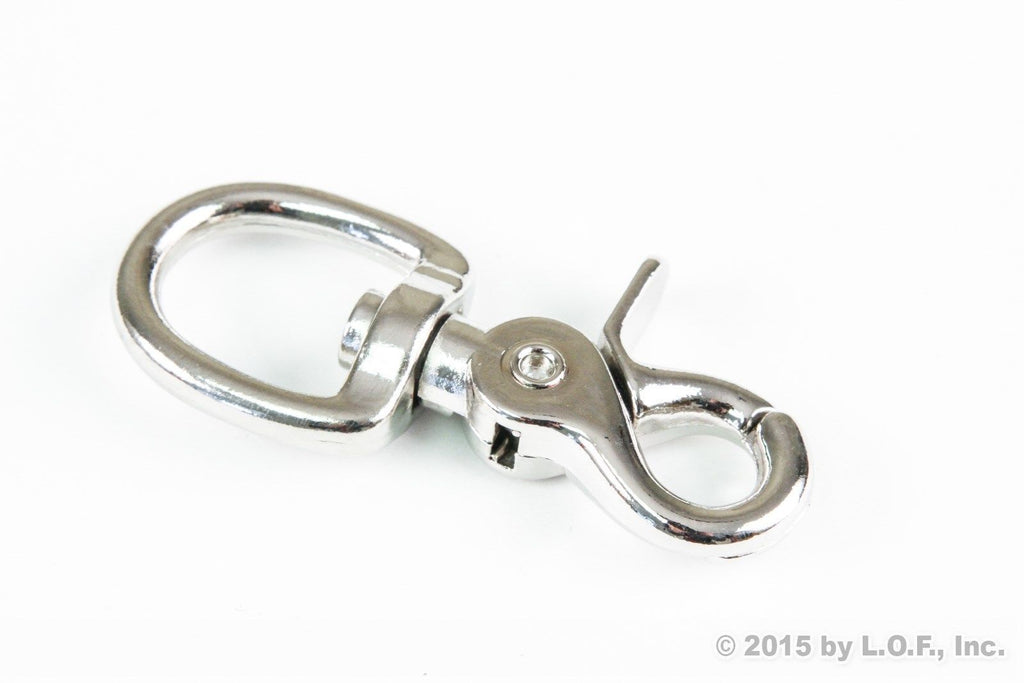1/2 Nickel Plated Steel Swivel Eye Trigger Snap Hooks