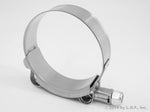 1x 304 Stainless Steel T-Bolt Turbo Hose Clamp 2.25 Inches 56-64mm