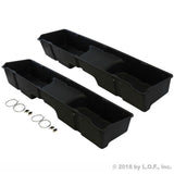 2 Under Seat Storage Boxes Fits Chevrolet GMC Silverado Sierra 1500 2500 3500 1999-2006 Extended Cab