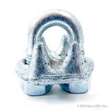 New Malleable Galvanized Wire Rope Cable Clips, 3/8 Inches