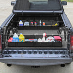 Dual Bin Full-Size Truck Bed Storage Organizer System Front and Rear Compatible with Ford Chevrolet GMC Dodge Ram Toyota More Universal for 55 Inch Wide or Wider Secure Cargo Containers