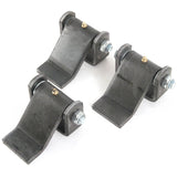 Qty 3 Steel Strap Style Short Leaf Hinge with Grease Zerk Fitting Weld-on Trailer Truck Body Gate Door Hinge