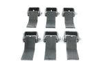 Qty 6 Steel Strap Style Long Leaf Hinge with Grease Zerk Fitting Weld-on Trailer Truck Body Gate Door Hinge