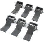 Qty 6 Steel Strap Style Long Leaf Hinge with Grease Zerk Fitting Weld-on Trailer Truck Body Gate Door Hinge