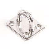 24 Stainless Steel 316 6mm Square Eye Plates 1/4 Inches Marine SS Pad Boat Rigging