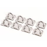 8 Stainless Steel 316 6mm Square Eye Plates 1/4 Inches Marine SS Pad Boat Rigging