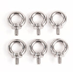 6 Stainless Steel DIN 580 Machine Shoulder Lifting Eye Bolt M8 316SS Marine 8mm