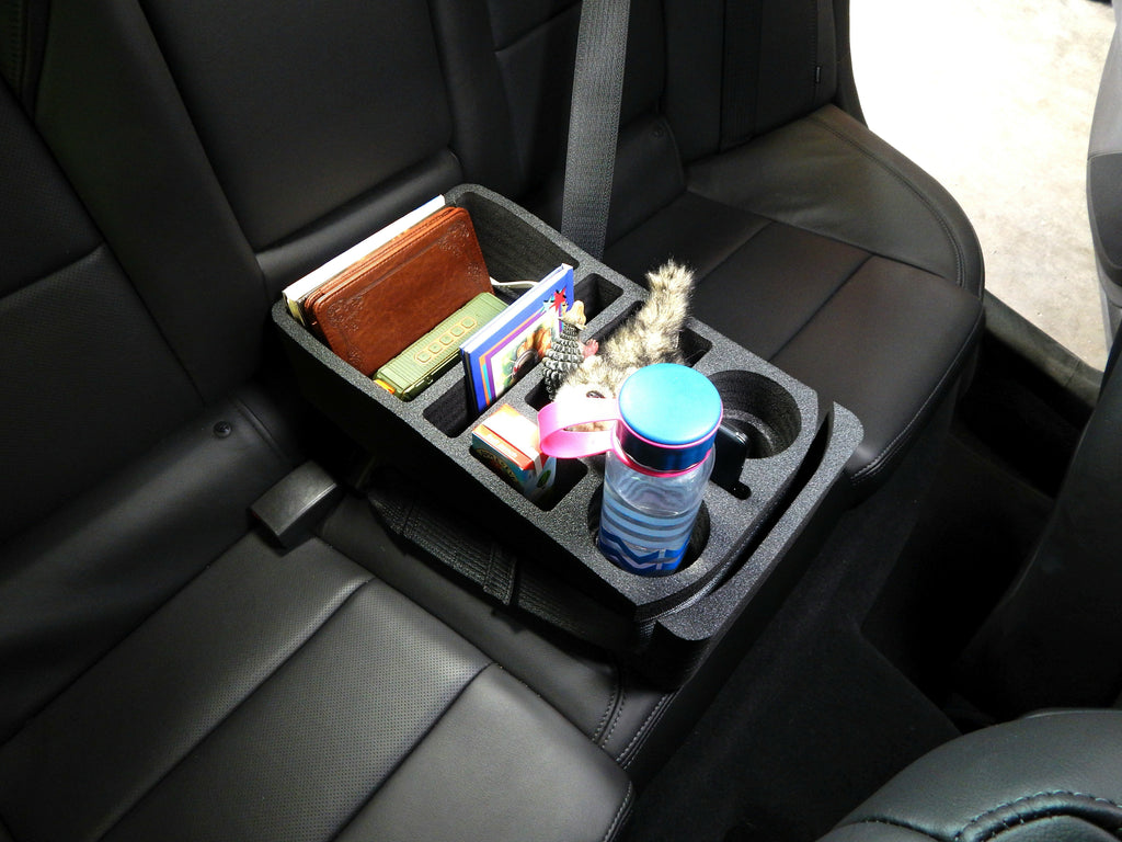 Car Seat Organizer Black for Front or Back Seat Washable for Kids
