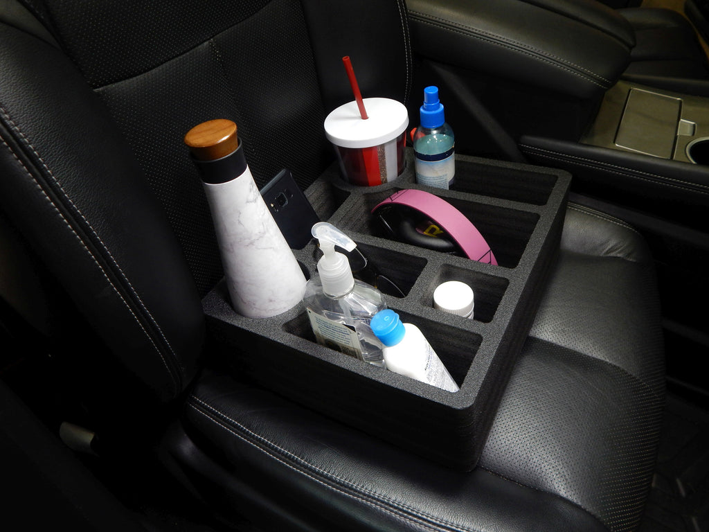 Car Passenger Seat Organizer Black Washable for Kids & Adults Multiple –