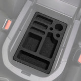 Center Console Organizer 2 Piece Stacking Set Vehicle Inserts Fits Toyota RAV4 2019-2020 Black