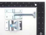8 Metal T-Style Door Holder Entry Door Catches 4 Inch Long Compatible with RV Trailer Camper Exterior Door Hold Hook & Keeper Hardware Zinc Plated Steel