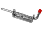 10 Pc Metal Lock Barrel Bolt Spring Loaded Latch Extra Large 8.5 Inches Long w Grip Heavy Duty Zinc Coated Steel