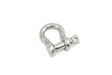 10 Stainless Steel 3/8 Inch 9.5mm Anchor Shackle Bow Pin Chain Ring 2000 Pound