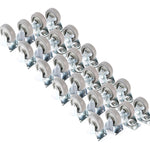 24 Plate Casters 3-3/8 Inches Polyurethane Wheels 12 Rigid 12 Swivel Brake Tough New