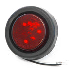 Red LED 2 Inches Round Side Marker Light Kits with Grommet Truck Trailer RV - Bulk Set of 1000