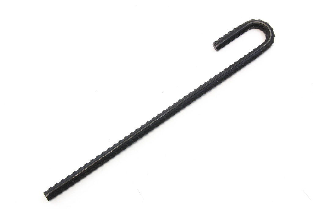 16 Steel Rebar Ground Stakes J Hook 12 Inches Deer Fence Hard Firm Soi –